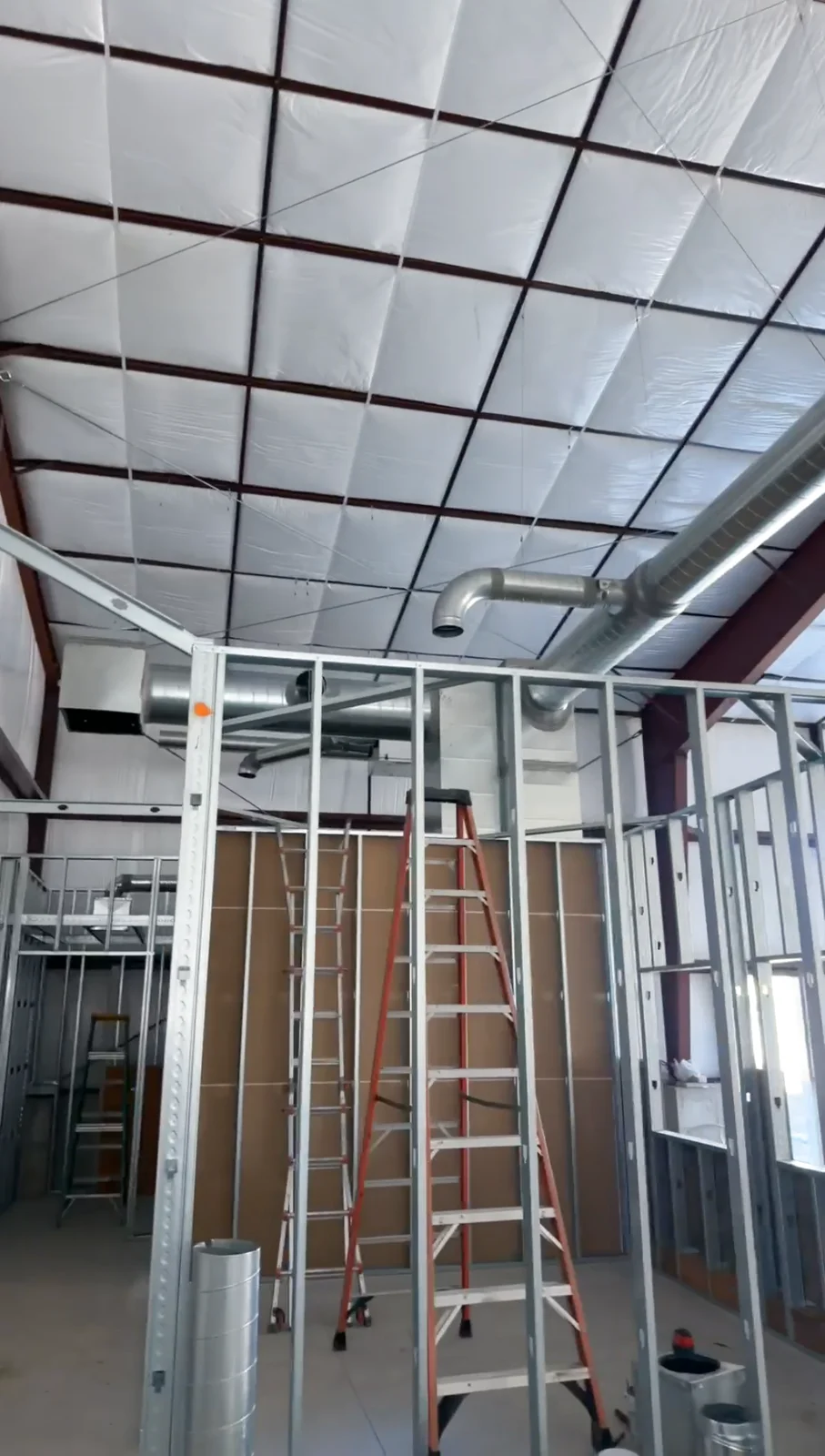 Energy recovery ventilator (ERV) install on a commercial DFCM project in American Fork, Utah