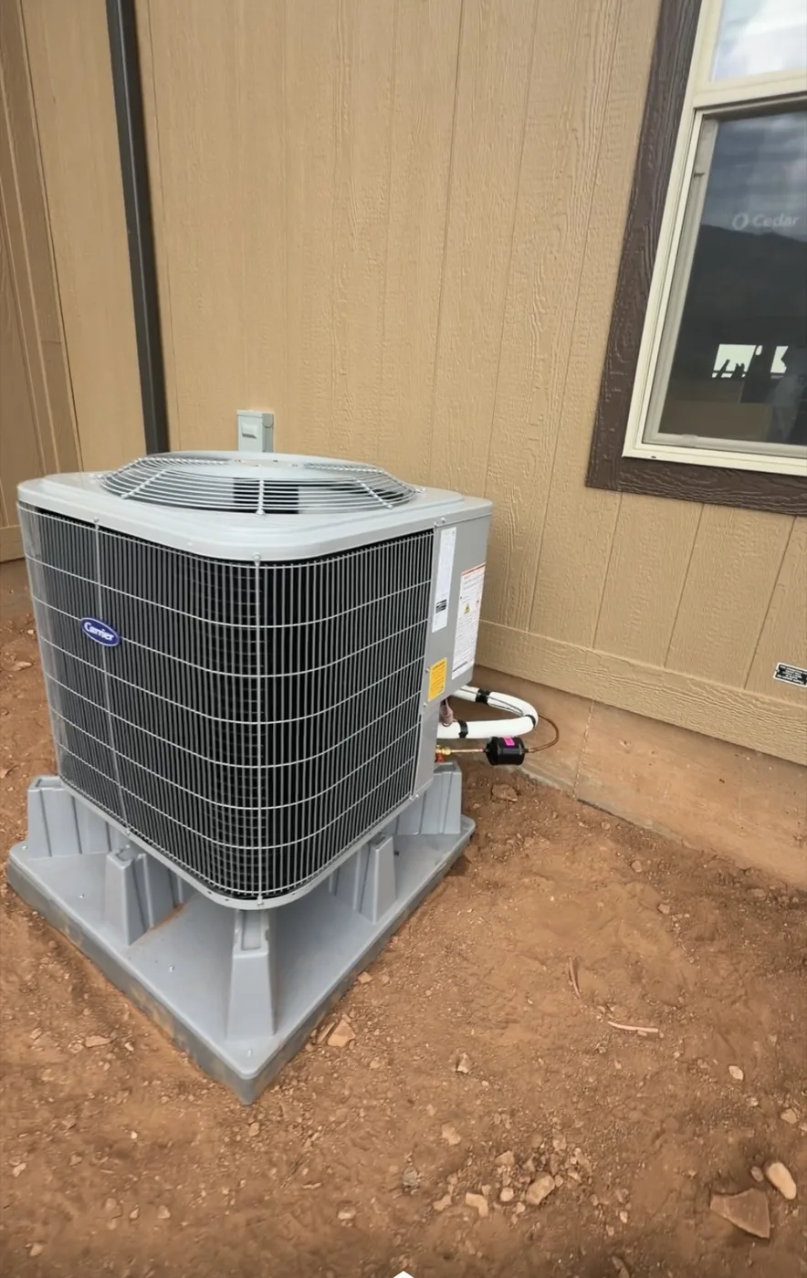 New Carrier residential AC install